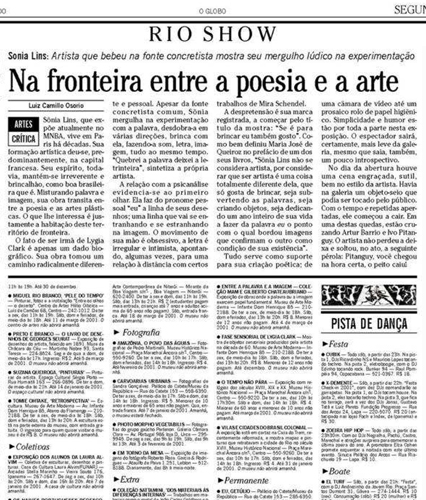 Na fronteira entre a poesia e a arte